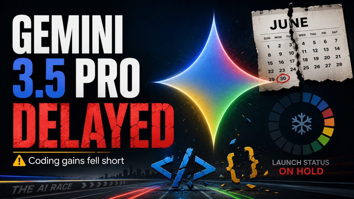 Google Delays Gemini 3.5 Pro as Coding Performance Falls Short Google Delays Gemini 3.5 Pro as Coding Performance Falls Short