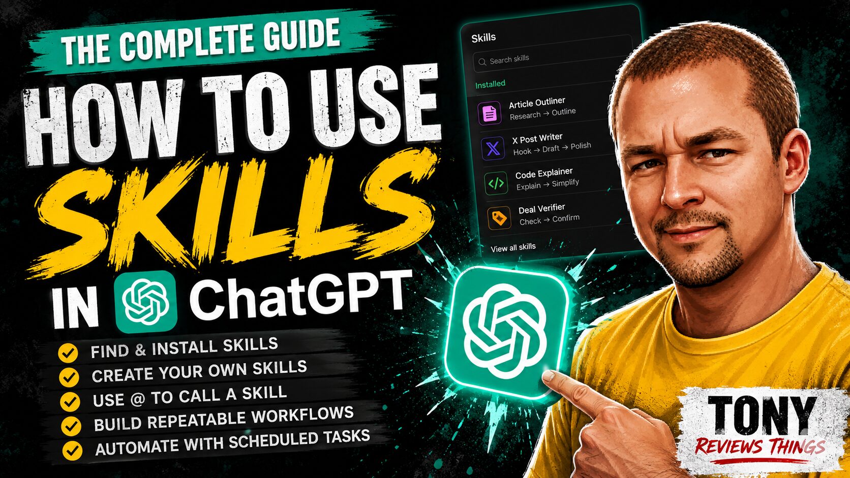 Guide To Skill Tutorial How to Use Skills in ChatGPT: Complete 2026 Guide