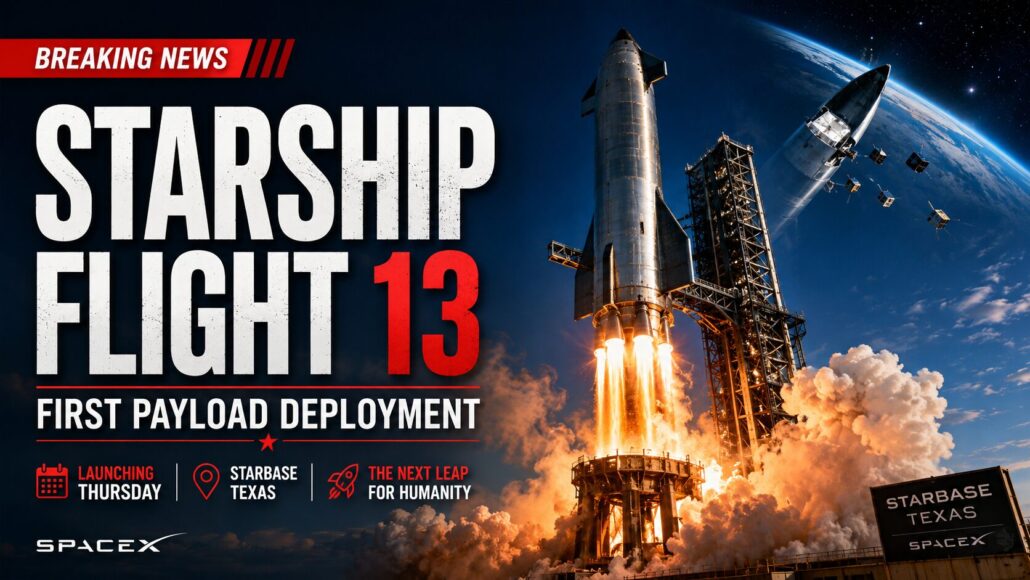Starship Flight 13 Targets Thursday, July 16, With First-Ever Payload Deployment