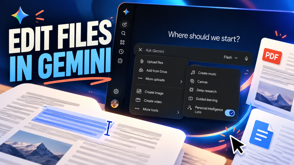 How to Edit Documents and PDFs Directly in Gemini How to Edit Documents and PDFs Directly in Gemini